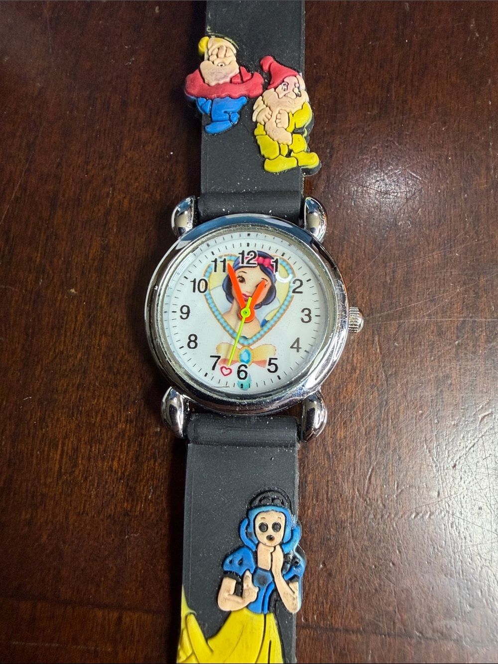 Black Kids Watch with Colorful Princess and Dwarf Accents